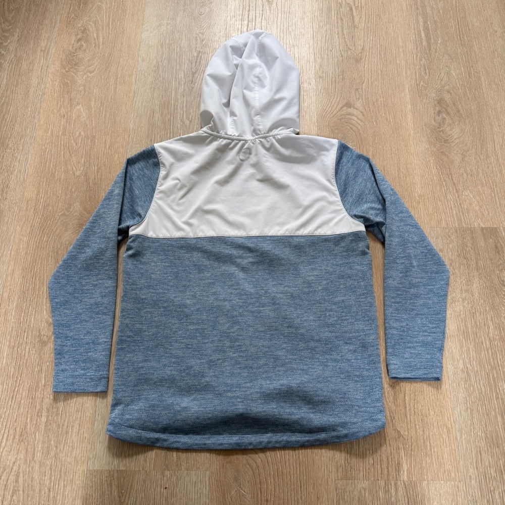 Zero Restriction Tyson Performance Hoodie Mens Small Blue White Golf Pullover - Picture 8 of 8